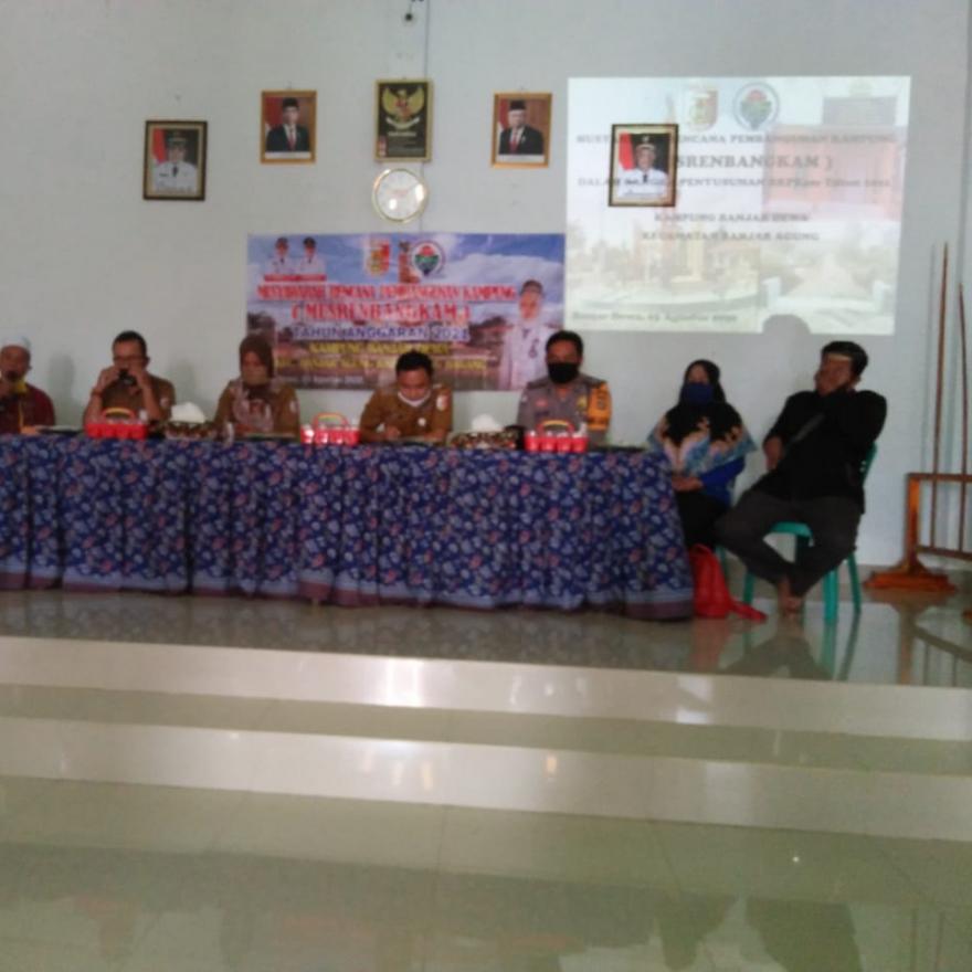 Kampung Banjar Dewa Melaksanakan Musyawarah Rencana Pembangunan Kampung untuk Tahun 2021